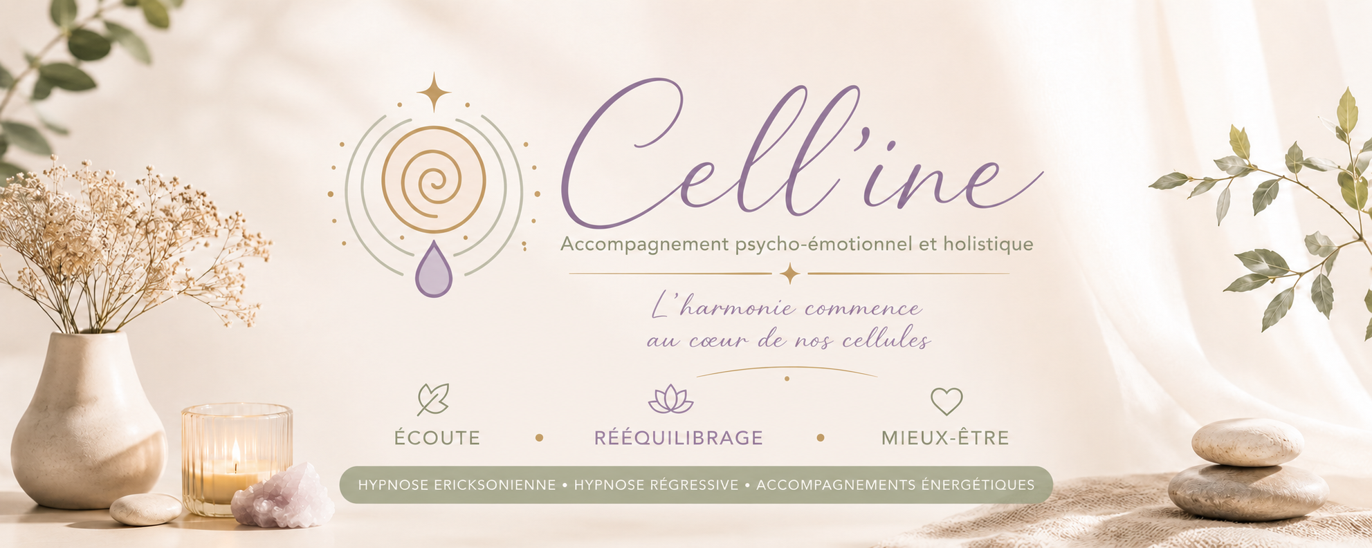 Cell'ine — accompagnement psycho-émotionnel et holistique : écoute, rééquilibrage, mieux-être